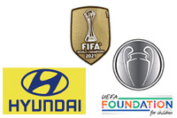 UCL Champion 20-21 Badge(chelsea)&Foundation&Club World Cup 2021 Badge&Hyundai Sponsor